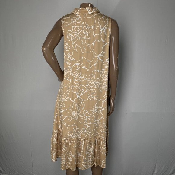 NEW PIETRO BRUNELLI Vittoria Floral Maternity Mini Dress – Neutral Beige – S - Picture 8 of 11